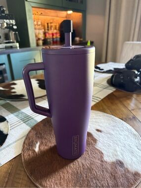 BrüMate Tall Purple Insulated Travel Mug with Handle